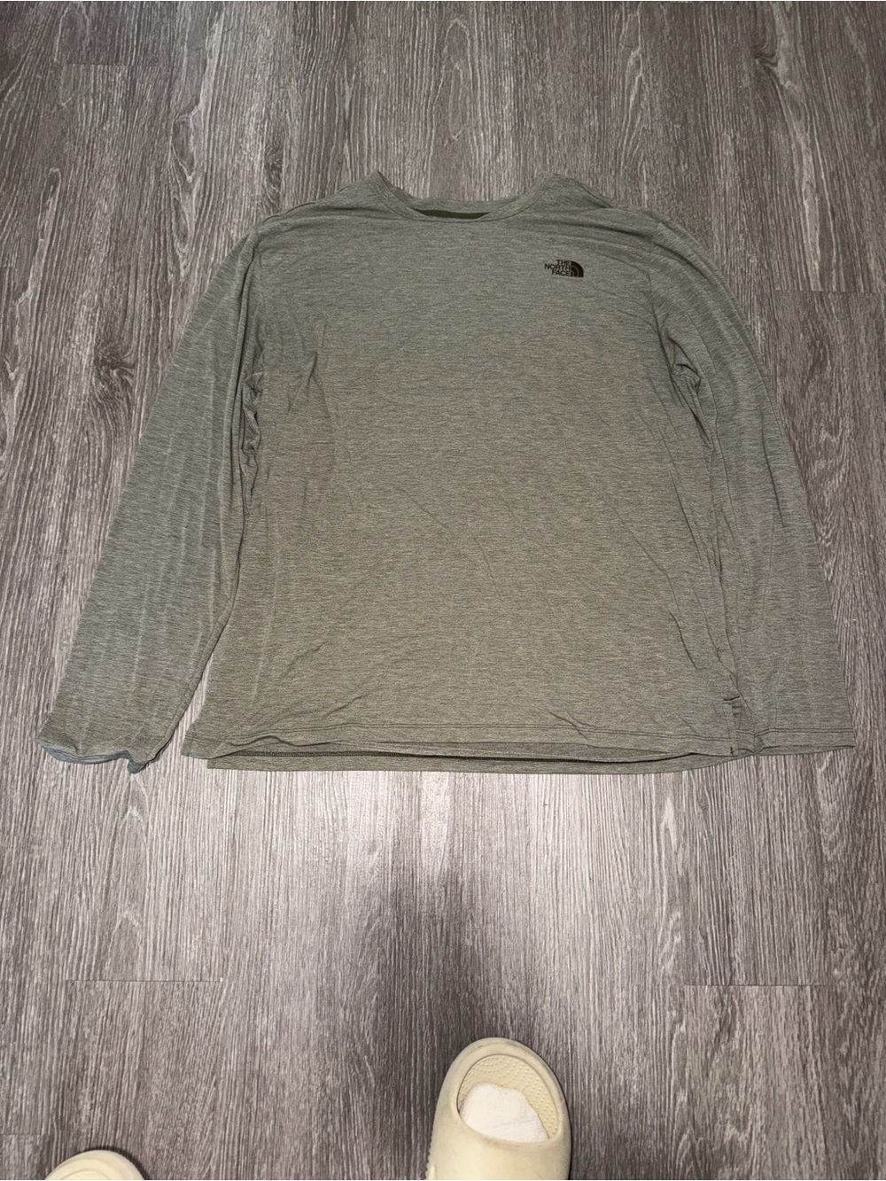 The North Face green/grey long sleeve baselayer shirt Size XL